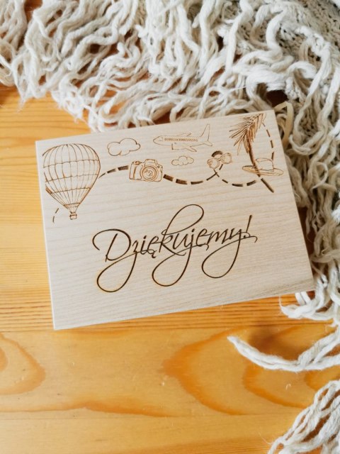 Pudełko 16x13cm - PODRÓŻ 02 - na prezent, upominek, podziękowanie