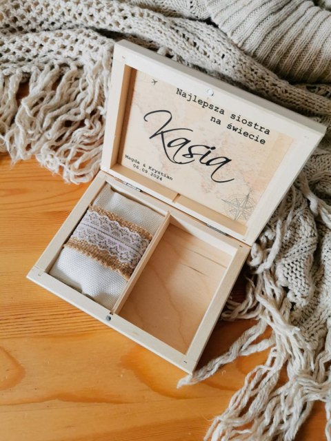 Pudełko 16x13cm - PODRÓŻ 02 - na prezent, upominek, podziękowanie