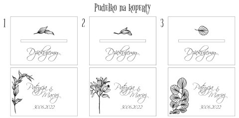 Pudełko na koperty - Strzałki