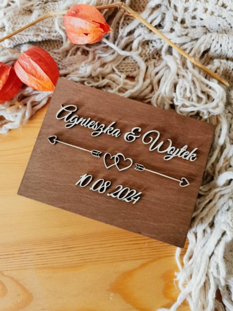 Pudełko na obrączki - Strzałki