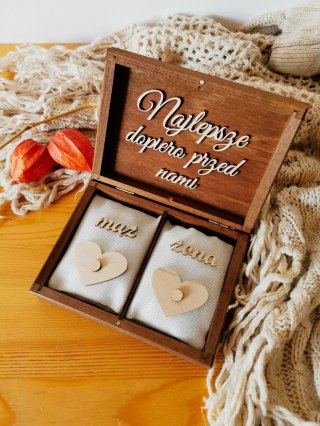 Pudełko na obrączki - Strzałki