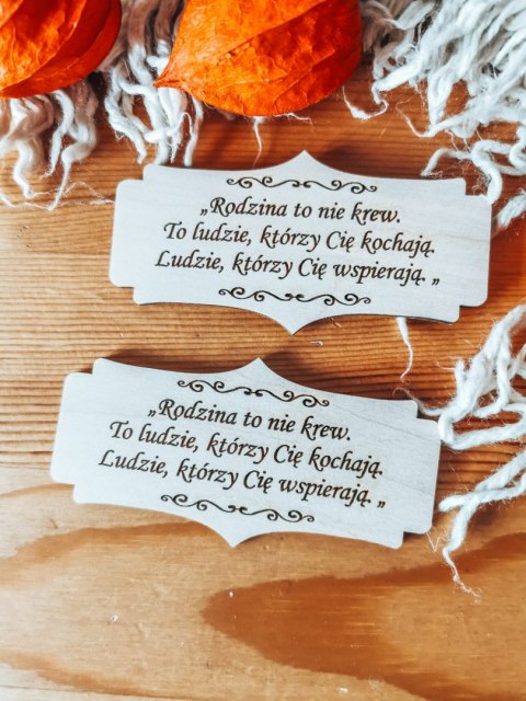 Rodzina to Ludzie... - TABLICZKA (2szt) 10cm/12cm/14cm (8 wzorów)