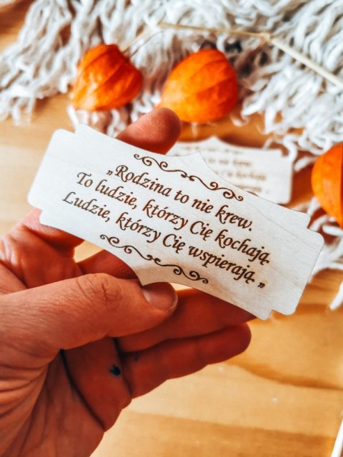 Rodzina to Ludzie... - TABLICZKA (2szt) 10cm/12cm/14cm (8 wzorów)