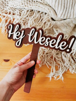 Tabliczka 3d FOTOBUDKA - Hej Wesele!
