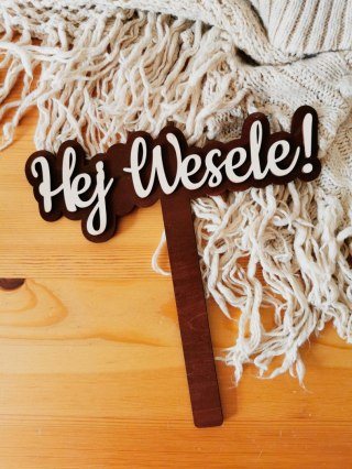 Tabliczka 3d FOTOBUDKA - Hej Wesele!