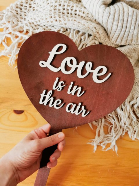 Tabliczka 3d FOTOBUDKA - Love is in the air