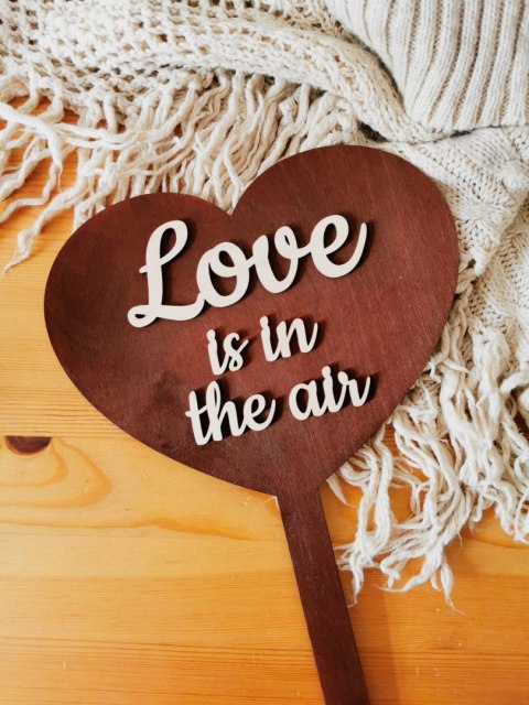 Tabliczka 3d FOTOBUDKA - Love is in the air