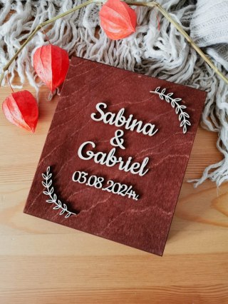 Zaproszenie Pytanie do ŚWIADKÓW (1szt) - 3d GAŁĄZKI 02 - - - (zaproszenia)