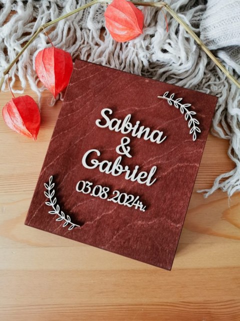 Zaproszenie Pytanie do ŚWIADKÓW (1szt) - 3d GAŁĄZKI 02 - - - (zaproszenia)